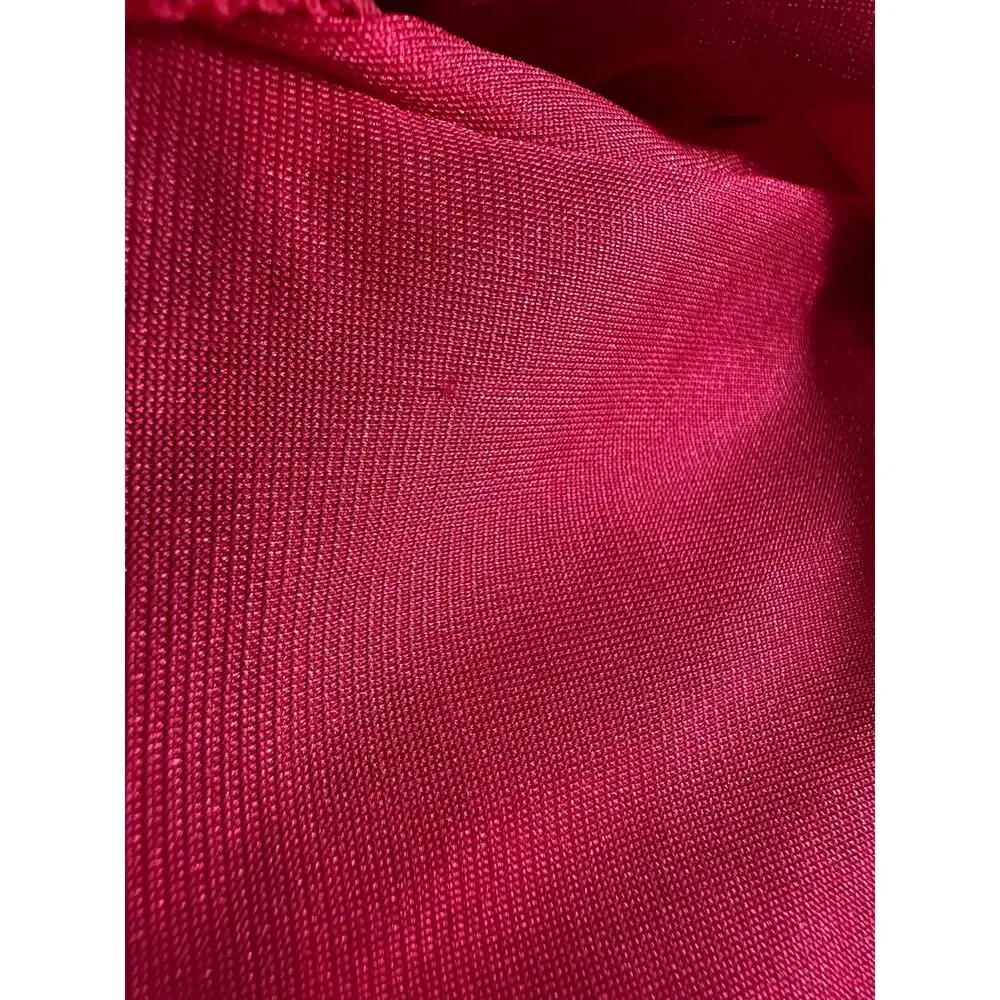 Vintage Deadstock Vassarette Nightie Mini Dress Slip Red M - Picture 12 of 12